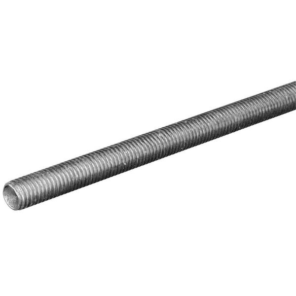 Steelworks .19 in. X 12 in. Threaded Rod NC Zinc 11000